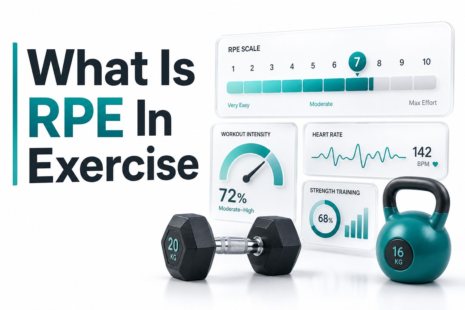 what-is-rpe-in-exercise Athlete checking effort level during a workout using the RPE scale